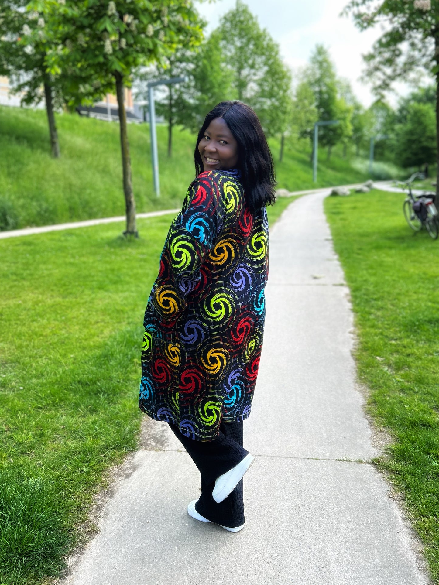 Ella Jacket – Short Ankara Kimono